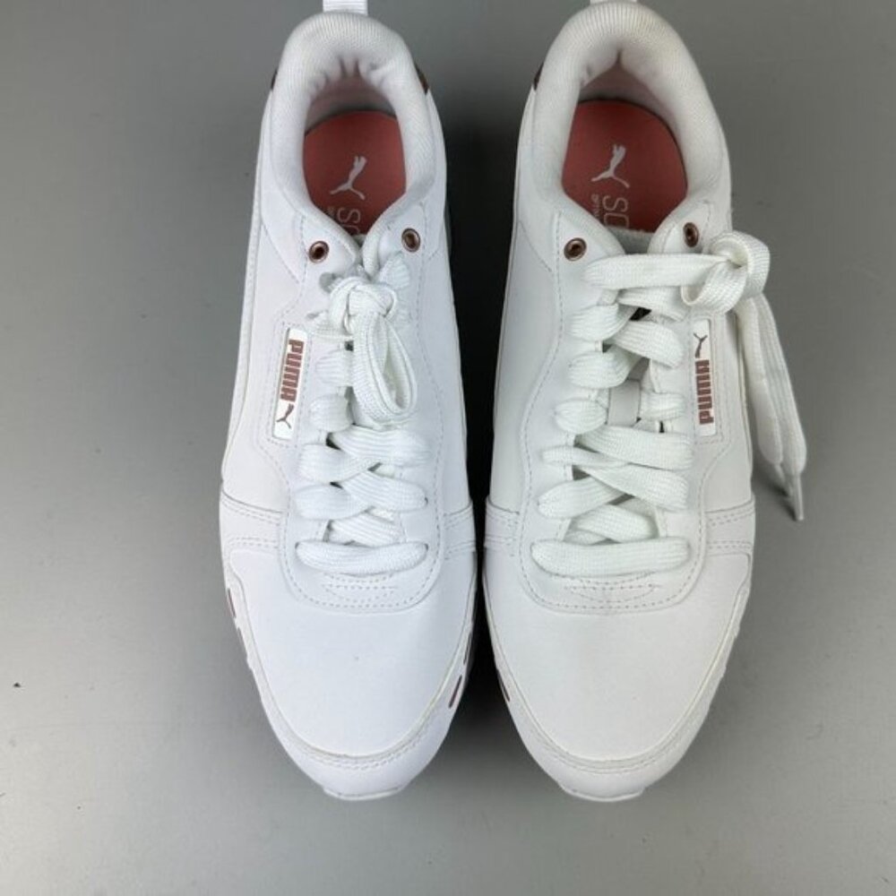 Puma R78 Raw Metallics Sneaker in White Rose Gold - Picture 3 of 8